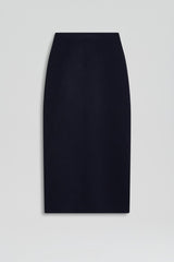 Skirts | Women Scanlan Theodore CREPE KNIT PENCIL SKIRT MIDI Navy