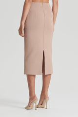 Skirts | Women Scanlan Theodore CREPE KNIT PENCIL SKIRT MIDI Oat