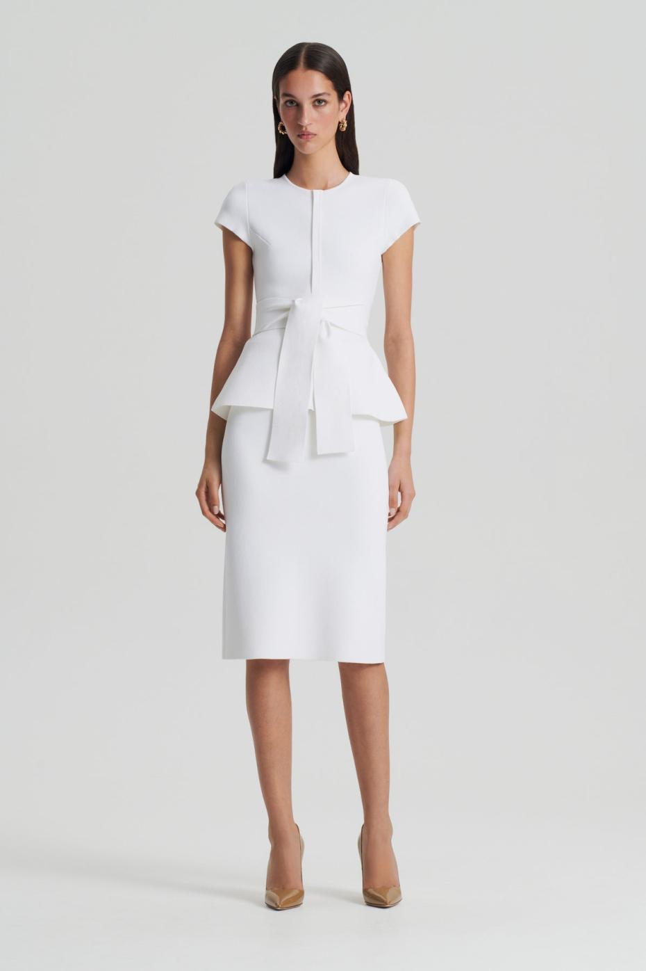 Skirts | Women Scanlan Theodore CREPE KNIT PENCIL SKIRT White