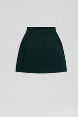 Skirts | Women Scanlan Theodore CREPE KNIT PEPLUM SKIRT Dark.green