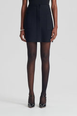 Skirts | Women Scanlan Theodore CREPE KNIT POCKET MINI SKIRT Black