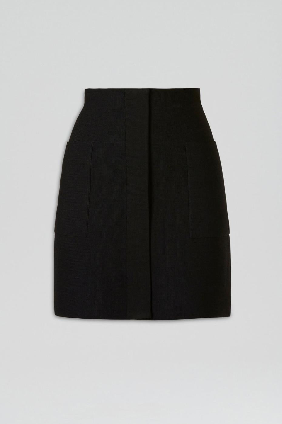Skirts | Women Scanlan Theodore CREPE KNIT POCKET MINI SKIRT Black