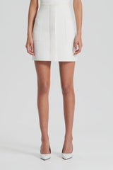 Skirts | Women Scanlan Theodore CREPE KNIT POCKET MINI SKIRT Cream