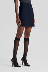 Skirts | Women Scanlan Theodore CREPE KNIT POCKET MINI SKIRT Navy