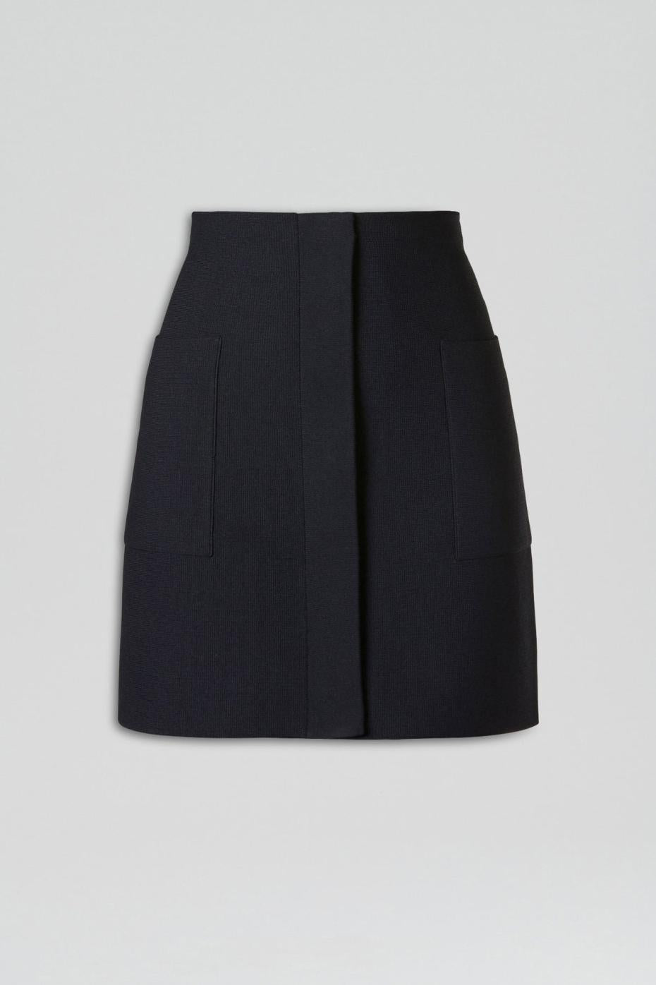Skirts | Women Scanlan Theodore CREPE KNIT POCKET MINI SKIRT Navy
