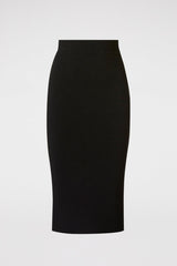 Skirts | Women Scanlan Theodore CREPE KNIT SLIT BACK SKIRT Black