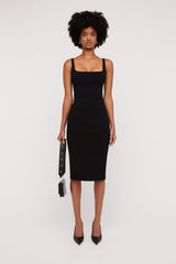 Skirts | Women Scanlan Theodore CREPE KNIT SLIT BACK SKIRT Black