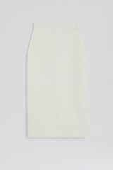 Skirts | Women Scanlan Theodore CREPE KNIT SLIT BACK SKIRT Cream