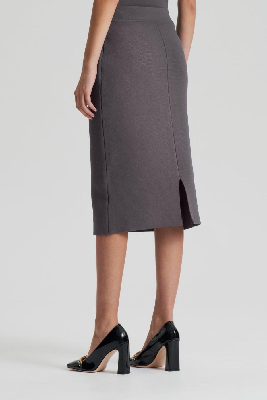 Skirts | Women Scanlan Theodore CREPE KNIT SLIT BACK SKIRT Torba