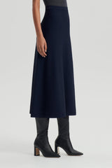 Skirts | Women Scanlan Theodore CREPE KNIT SOFT SKIRT Navy