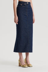 Skirts | Women Scanlan Theodore DENIM FIVE POCKET PENCIL SKIRT Indigo.b
