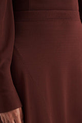 Skirts | Women Scanlan Theodore DRAPE HEM SKIRT Burgundy