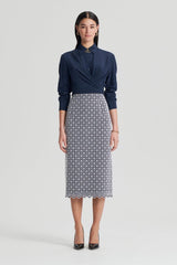 Skirts | Women Scanlan Theodore EMBROIDERED FLORAL SKIRT Black.white