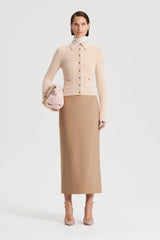Skirts | Women Scanlan Theodore MILANO PENCIL SKIRT Camel