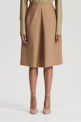 Skirts | Women Scanlan Theodore MILANO PLEAT SKIRT Camel