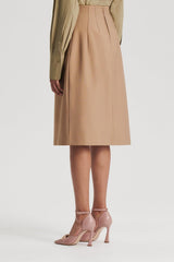 Skirts | Women Scanlan Theodore MILANO PLEAT SKIRT Camel
