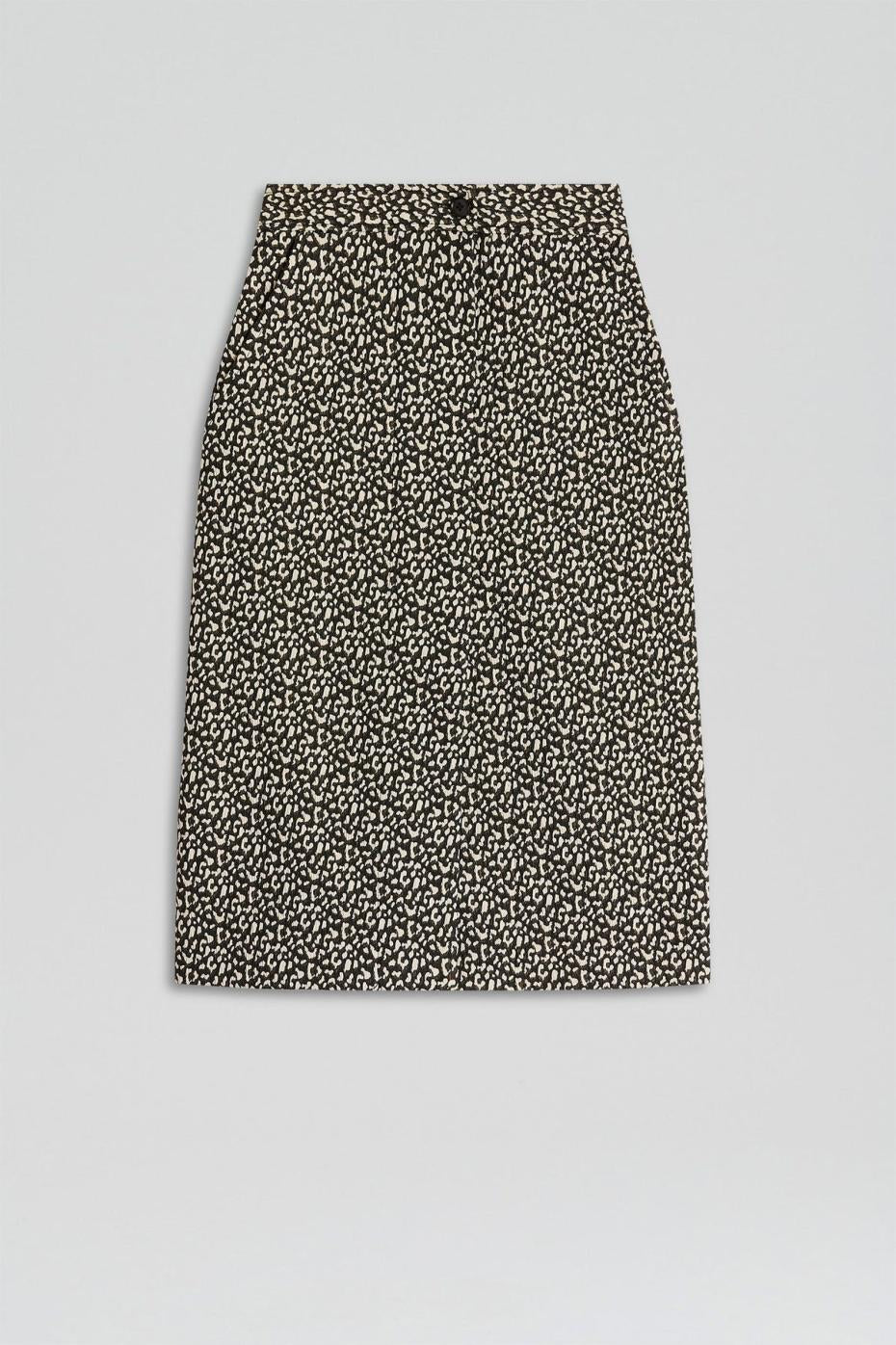 Skirts | Women Scanlan Theodore OCELOT PENCIL SKIRT Dark.elm