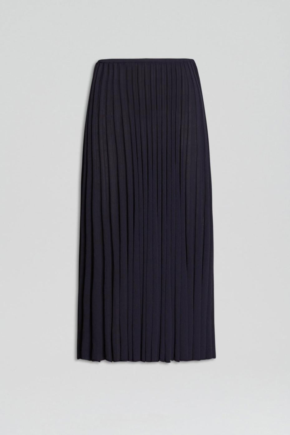 Skirts | Women Scanlan Theodore PLEATED RIB SKIRT 16 Navy
