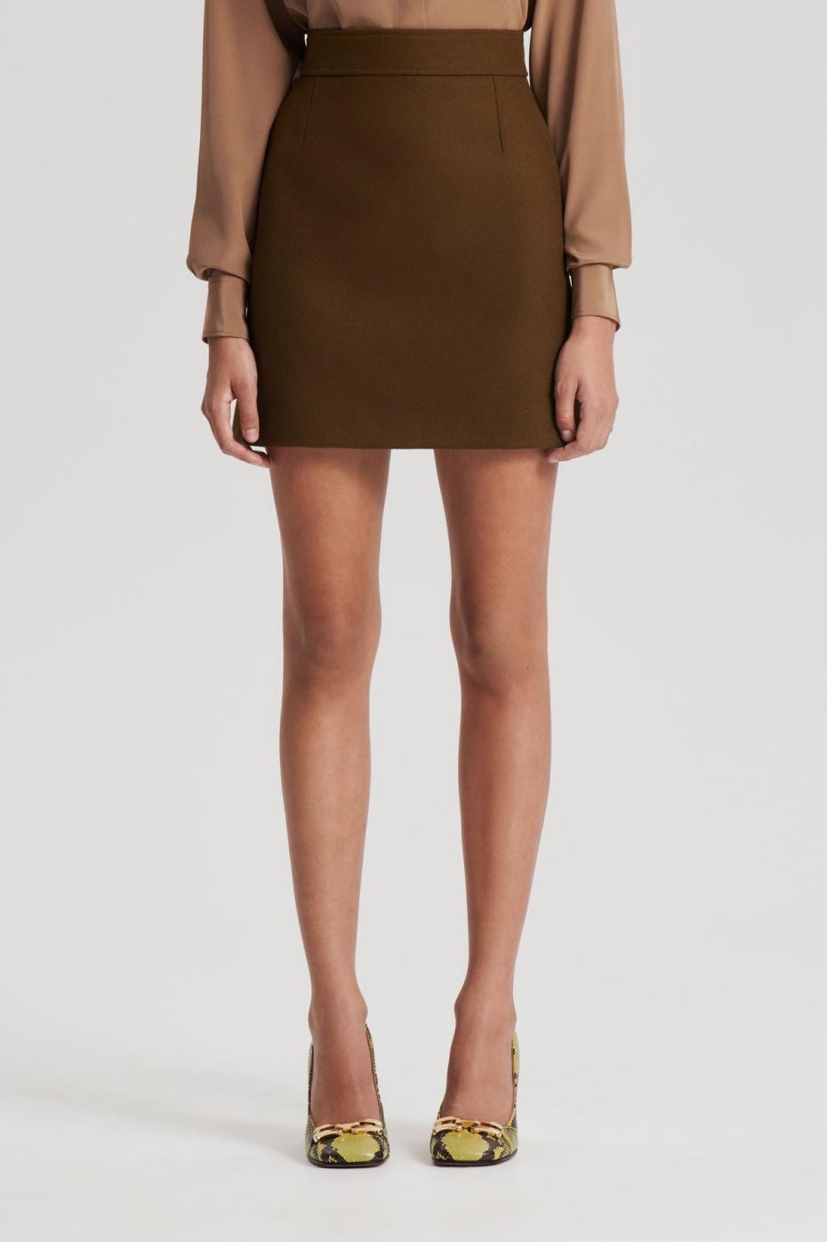 Skirts | Women Scanlan Theodore TAILORED MINI SKIRT Khaki