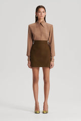 Skirts | Women Scanlan Theodore TAILORED MINI SKIRT Khaki