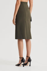 Skirts | Women Scanlan Theodore TAILORED PATCH POCKET SKIRT Jungle