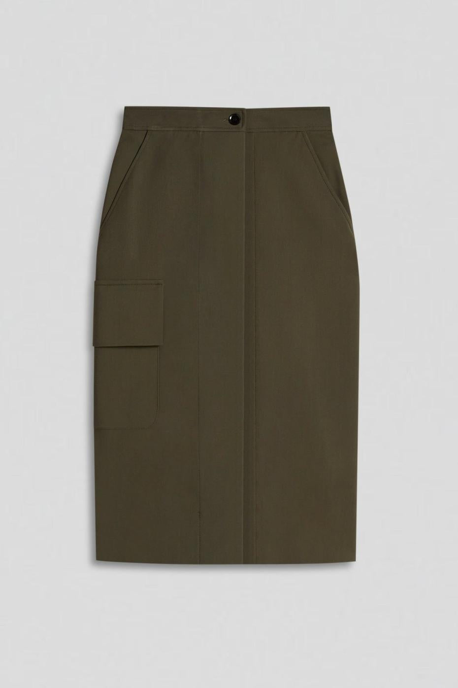 Skirts | Women Scanlan Theodore TAILORED PATCH POCKET SKIRT Jungle