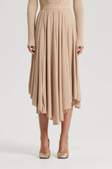 Skirts | Women Scanlan Theodore TINSEL DRAPE SKIRT Champagne