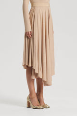 Skirts | Women Scanlan Theodore TINSEL DRAPE SKIRT Champagne