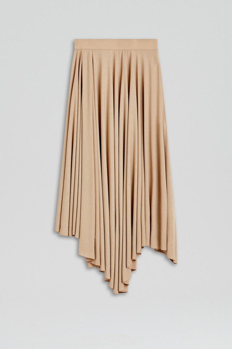 Skirts | Women Scanlan Theodore TINSEL DRAPE SKIRT Champagne