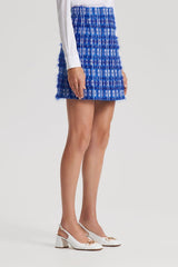 Skirts | Women Scanlan Theodore TINSEL WRAP SKIRT Cobalt