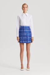Skirts | Women Scanlan Theodore TINSEL WRAP SKIRT Cobalt