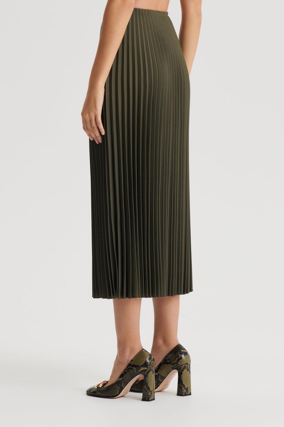 Skirts | Women Scanlan Theodore TWILL PLEAT SKIRT Jungle