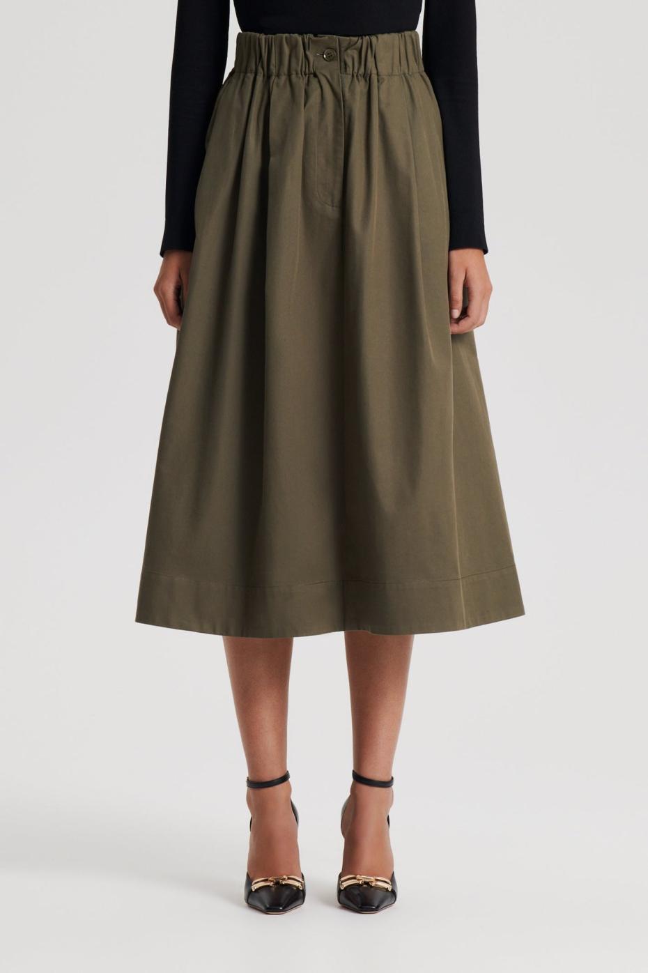 Skirts | Women Scanlan Theodore WIDE CARGO SKIRT Jungle