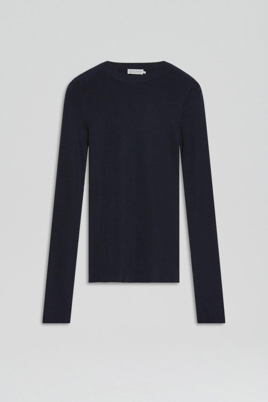 Sweaters | Women Scanlan Theodore Babywool Crew Neck Sweater Navy |Tops| Scanlan Theodore Babywool Crew Neck Sweater Navy /tops/ Scanlan Theodore