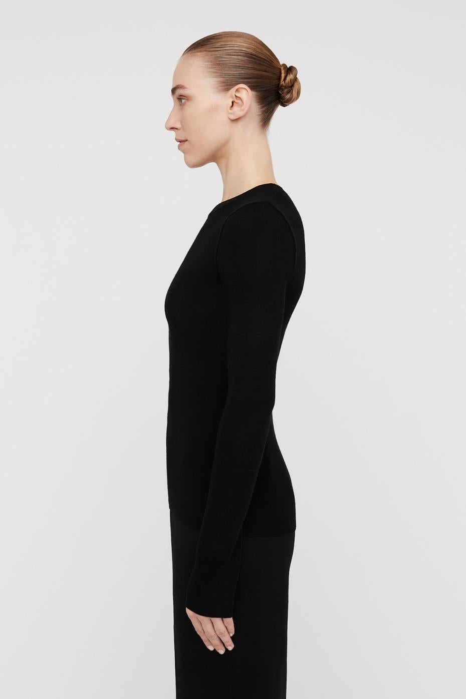 Sweaters | Women Scanlan Theodore BABYWOOL CREW SWEATER Black All