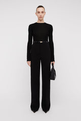 Sweaters | Women Scanlan Theodore BABYWOOL CREW SWEATER Black All