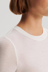 Sweaters | Women Scanlan Theodore BABYWOOL CREW SWEATER Ivory