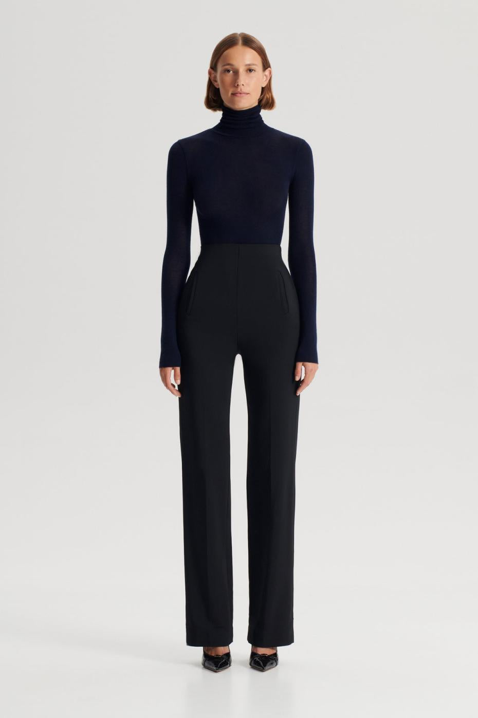 Sweaters | Women Scanlan Theodore Babywool Polo Neck Navy |Tops| Scanlan Theodore Babywool Polo Neck Navy /tops/ Scanlan Theodore