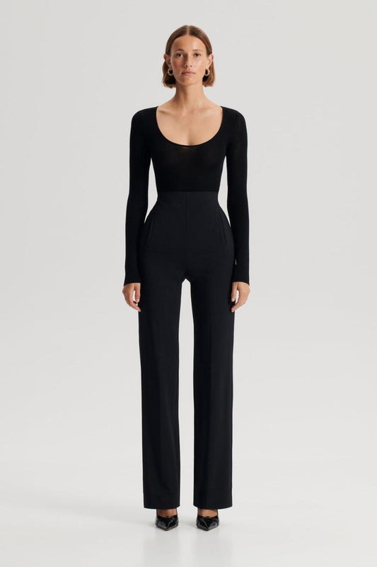 Sweaters | Women Scanlan Theodore BABYWOOL SCOOP NECK Black All