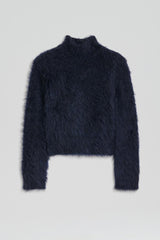 Sweaters | Women Scanlan Theodore BRUSHED MOHAIR SLIM SWEATER Navy