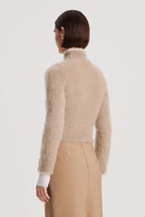 Sweaters | Women Scanlan Theodore BRUSHED MOHAIR SLIM SWEATER Nougat