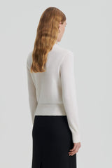 Sweaters | Women Scanlan Theodore CASHMERE CREW SWEATER Chalk