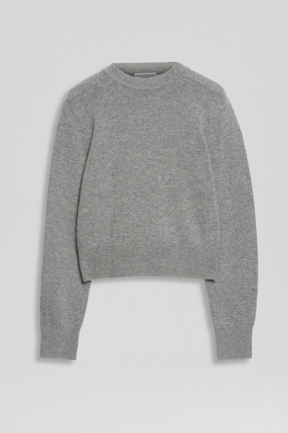 Sweaters | Women Scanlan Theodore CASHMERE CREW SWEATER Grey.melange