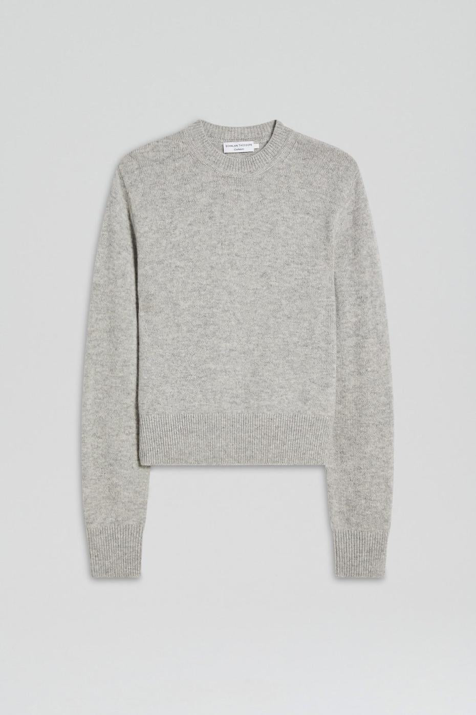 Sweaters | Women Scanlan Theodore CASHMERE CREW SWEATER Light.grey.melange
