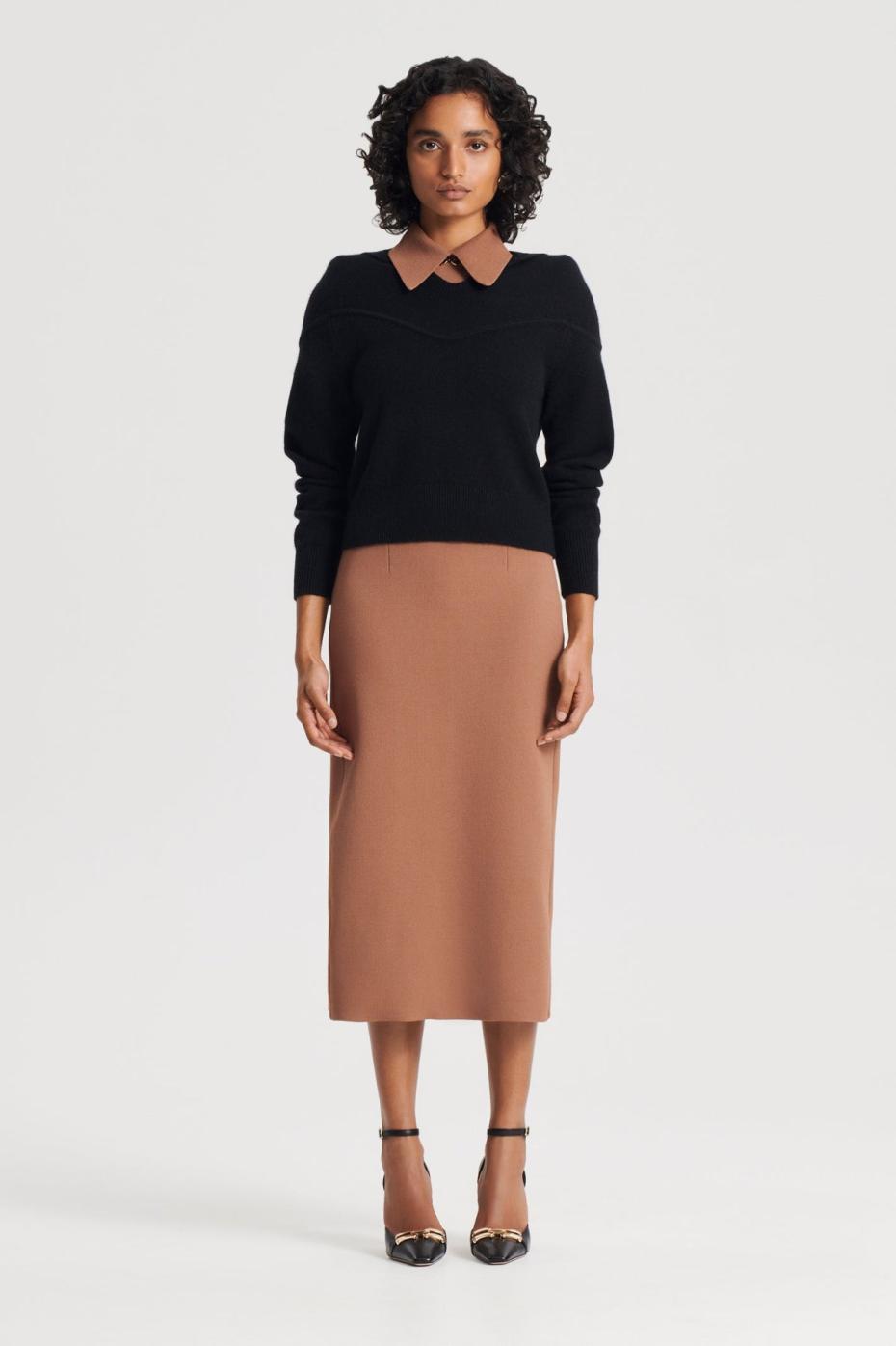 Sweaters | Women Scanlan Theodore CASHMERE HOODED SWEATER Black