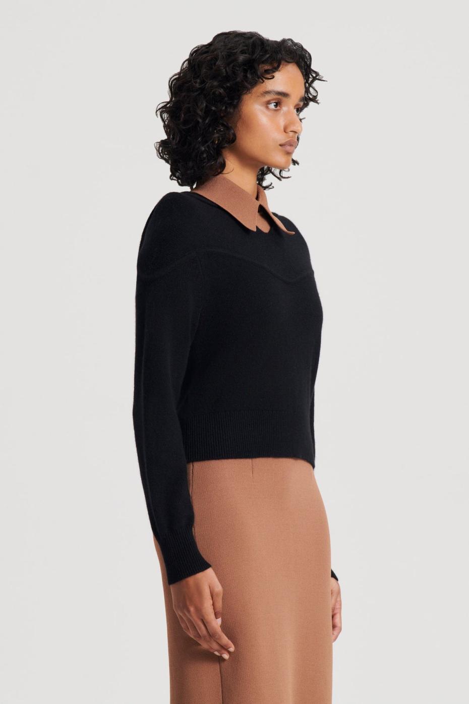 Sweaters | Women Scanlan Theodore CASHMERE HOODED SWEATER Black