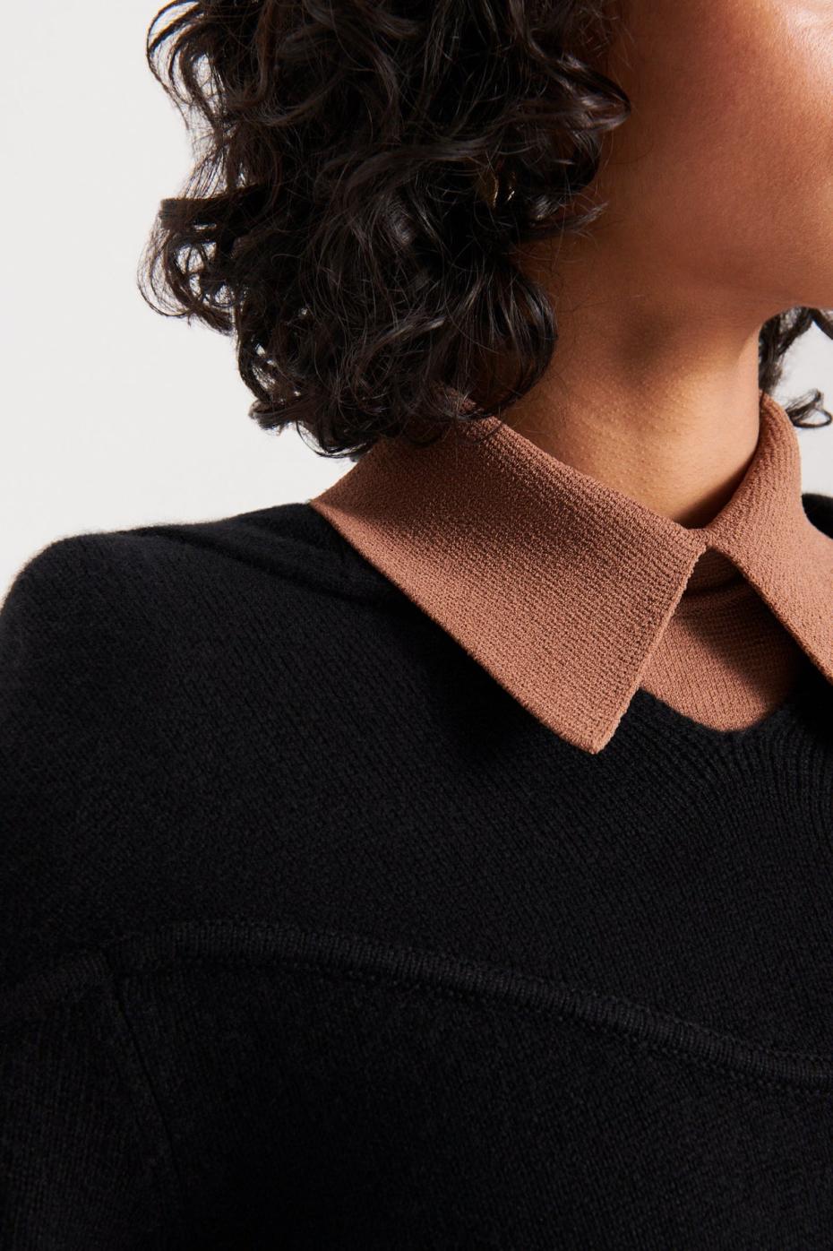 Sweaters | Women Scanlan Theodore CASHMERE HOODED SWEATER Black