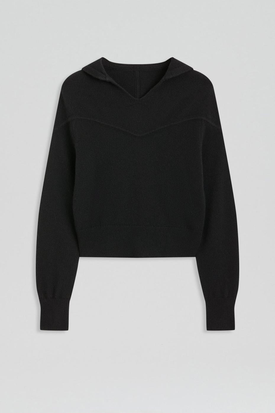 Sweaters | Women Scanlan Theodore CASHMERE HOODED SWEATER Black