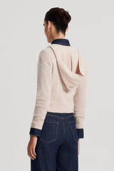 Sweaters | Women Scanlan Theodore CASHMERE HOODED SWEATER Wheat