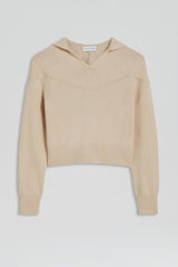 Sweaters | Women Scanlan Theodore CASHMERE HOODED SWEATER Wheat